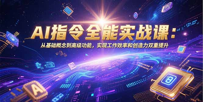 AI指令全能实战课：从基础概念到高级功能，实现工作效率和创造力双重提升-shxbox省心宝盒