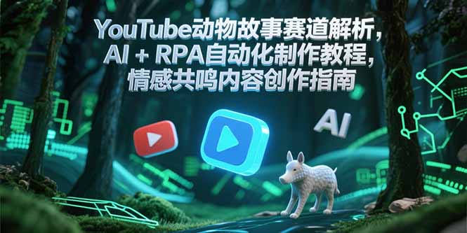 YouTube动物故事赛道解析，AI+RPA自动化制作教程，情感共鸣内容创作指南-shxbox省心宝盒