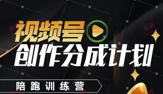 视频号创作分成计划陪跑训练营，手把手教会你如何制作视频，细水长流型项目-shxbox省心宝盒