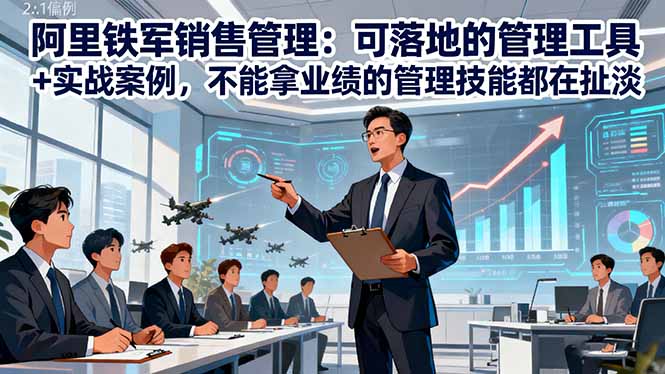 阿里铁军销售管理：可落地的管理工具+实战案例，不能拿业绩的管理都在扯淡-shxbox省心宝盒