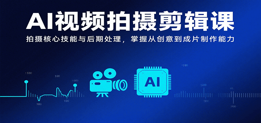 AI视频拍摄剪辑课，拍摄核心技能与后期处理，掌握从创意到成片制作能力-shxbox省心宝盒