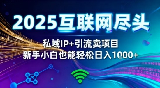 2025网创尽头王炸项目！私域IP+精准引流，新手小白在家躺賺日入1k，零经验也能上手【揭秘】-shxbox省心宝盒