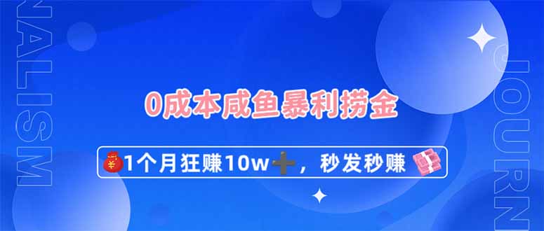 0成本闲鱼暴利捞金，1个月狂赚10W+，秒发秒赚新玩法-shxbox省心宝盒