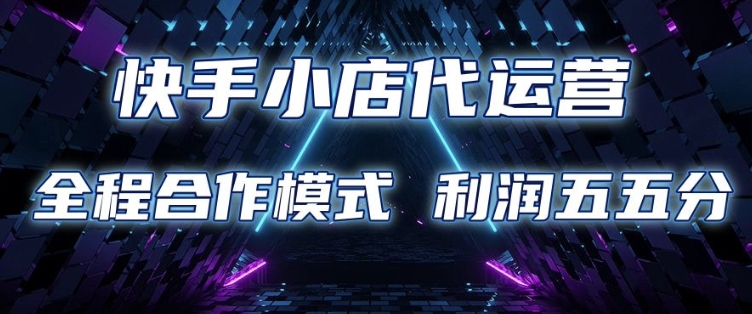 快手小店代运营 限时托管计划 合作模式 利润五五分成【揭秘】-shxbox省心宝盒