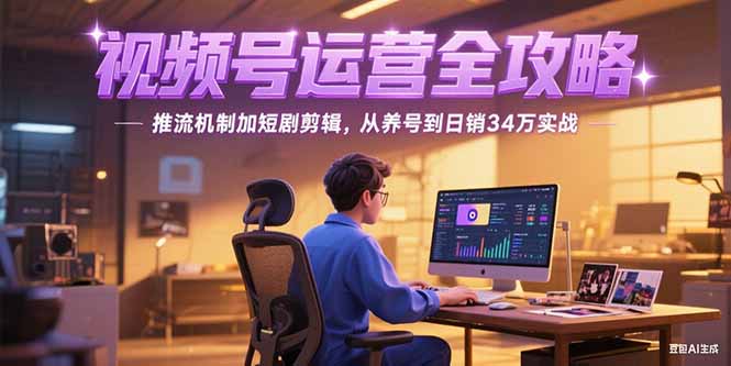 2025视频号运营全攻略，推流机制加短剧剪辑，从养号到日销34万实战-shxbox省心宝盒
