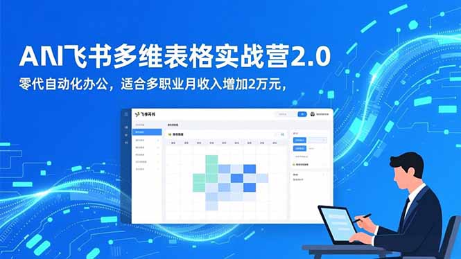 AI+飞书多维表格实战营2.0：零代码自动化办公，适合多职业月收入增加2万元-shxbox省心宝盒