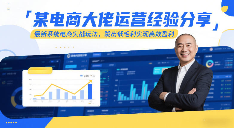 某电商大佬运营经验分享，最新系统电商实战玩法，跳出低毛利实现高效盈利-shxbox省心宝盒