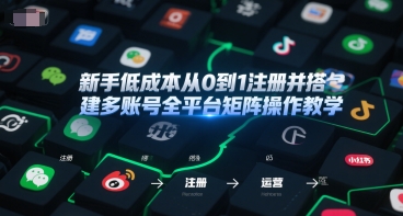 新手低成本从0到1注册并搭建多账号全平台矩阵操作教学，手机号-邮箱-IP-工具-shxbox省心宝盒