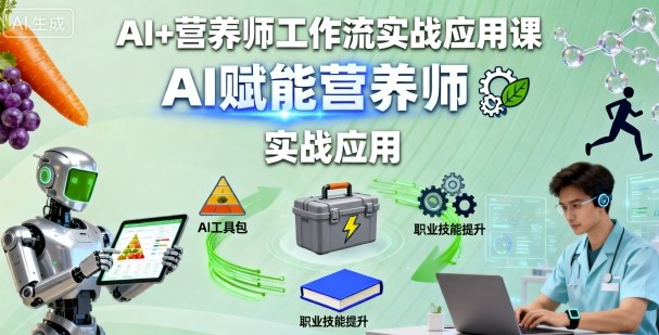 AI+营养师工作流实战应用课，AI赋能营养师-shxbox省心宝盒