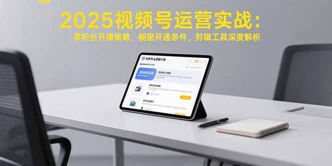 2025视频号运营实战：零粉丝开播策略，橱窗开通条件，剪辑工具深度解析-shxbox省心宝盒