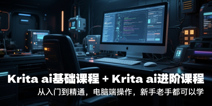 krita ai基础课程+Krita ai进阶课程，从入门到精通，电脑端操作，新手老手都可以学-shxbox省心宝盒