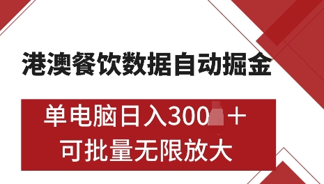 港澳数据全自动掘金，单电脑日入5张，可矩阵批量无限操作【仅揭秘】-shxbox省心宝盒