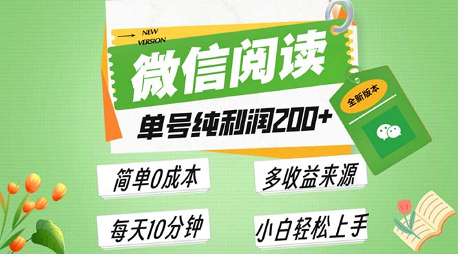 最新微信阅读6.0，每日5分钟，单号利润200+，可批量放大操作，简单0成本-shxbox省心宝盒
