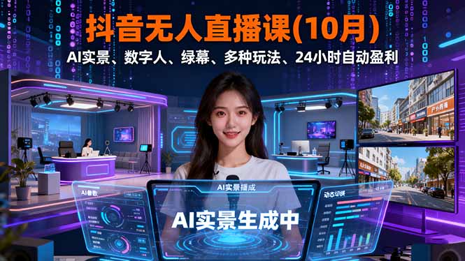 抖音无人直播课(10月-shxbox省心宝盒