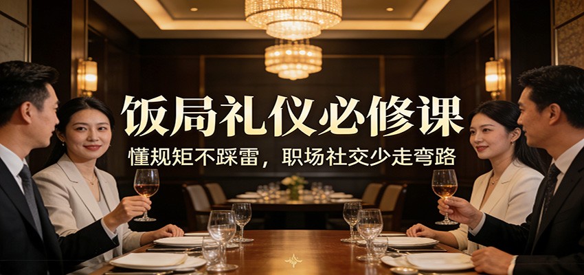 公众号收费文章：《饭局礼仪必修课：懂规矩不踩雷，职场社交少走弯路》-shxbox省心宝盒