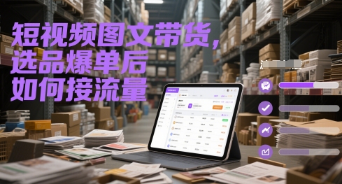 短视频图文带货，选品爆单后如何接流量-shxbox省心宝盒
