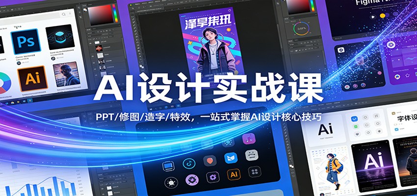 AI设计实战课：PPT/修图/造字/特效，一站式掌握AI设计核心技巧-shxbox省心宝盒