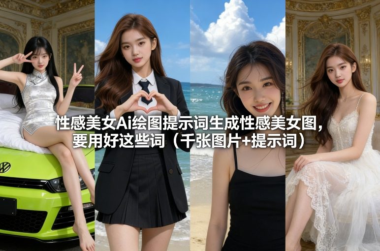 性感美女Ai绘图提示词生成性感美女图，要用好这些词(千张图片+提示词)-shxbox省心宝盒