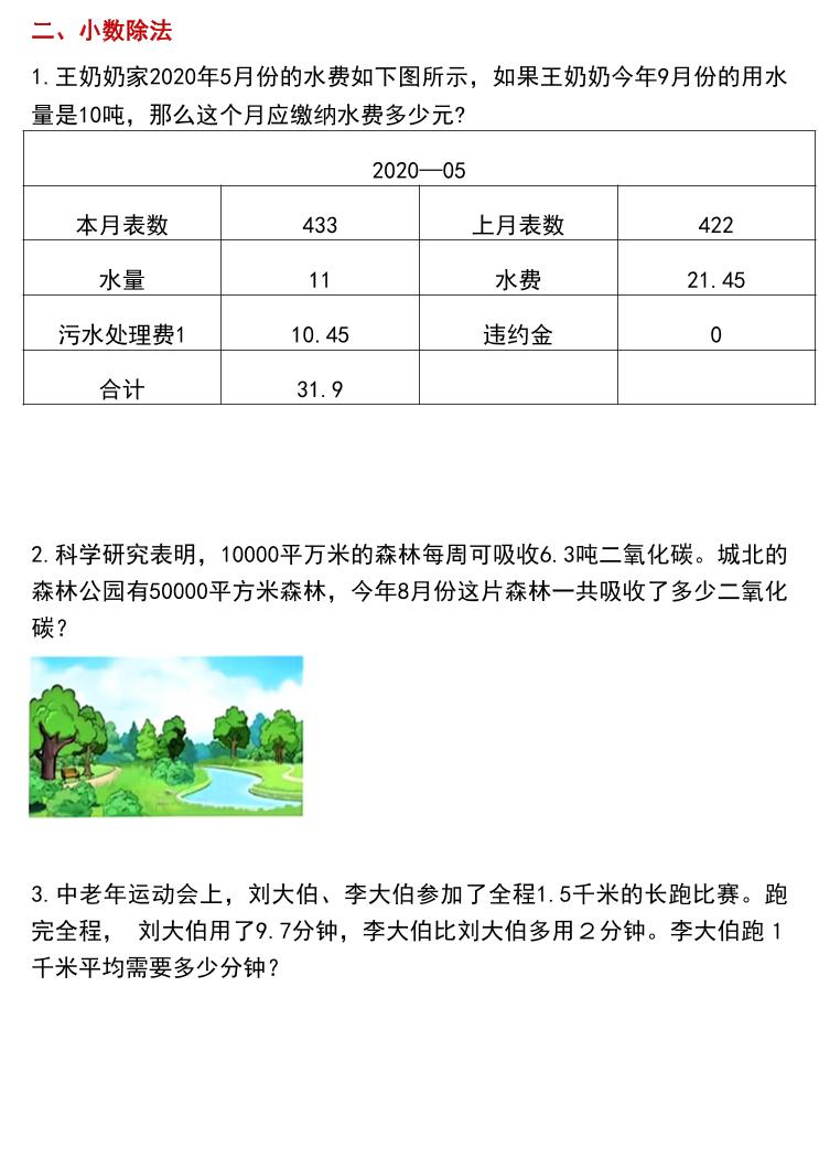 五上数学常考应用题专项练习题（含答案12页）-shxbox省心宝盒
