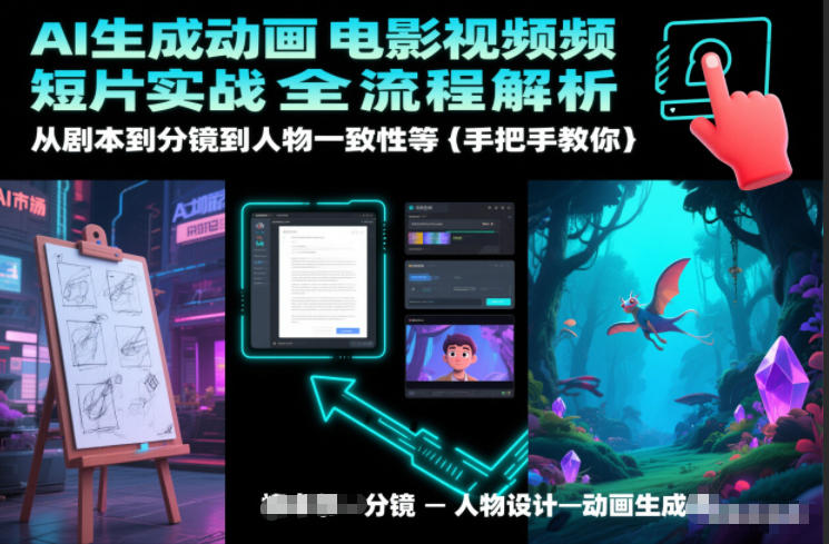 AI生成动画电影视频短片实战全流程解析，从剧本到分镜到人物一致性等手把手教你-shxbox省心宝盒
