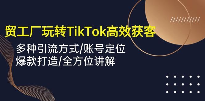 外贸工厂玩转TikTok高效获客，多种引流方式/账号定位/爆款打造/全方位讲解-shxbox省心宝盒