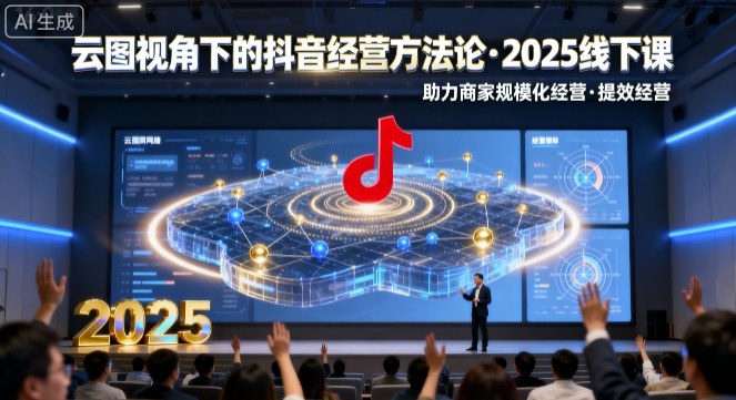 云图视角下的抖音经营方法论，2025线下课，助力商家规模化经营，提效经营(录音+字幕)-shxbox省心宝盒