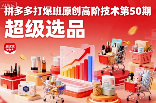 拼多多打爆班原创高阶技术第50期，超级选品-shxbox省心宝盒