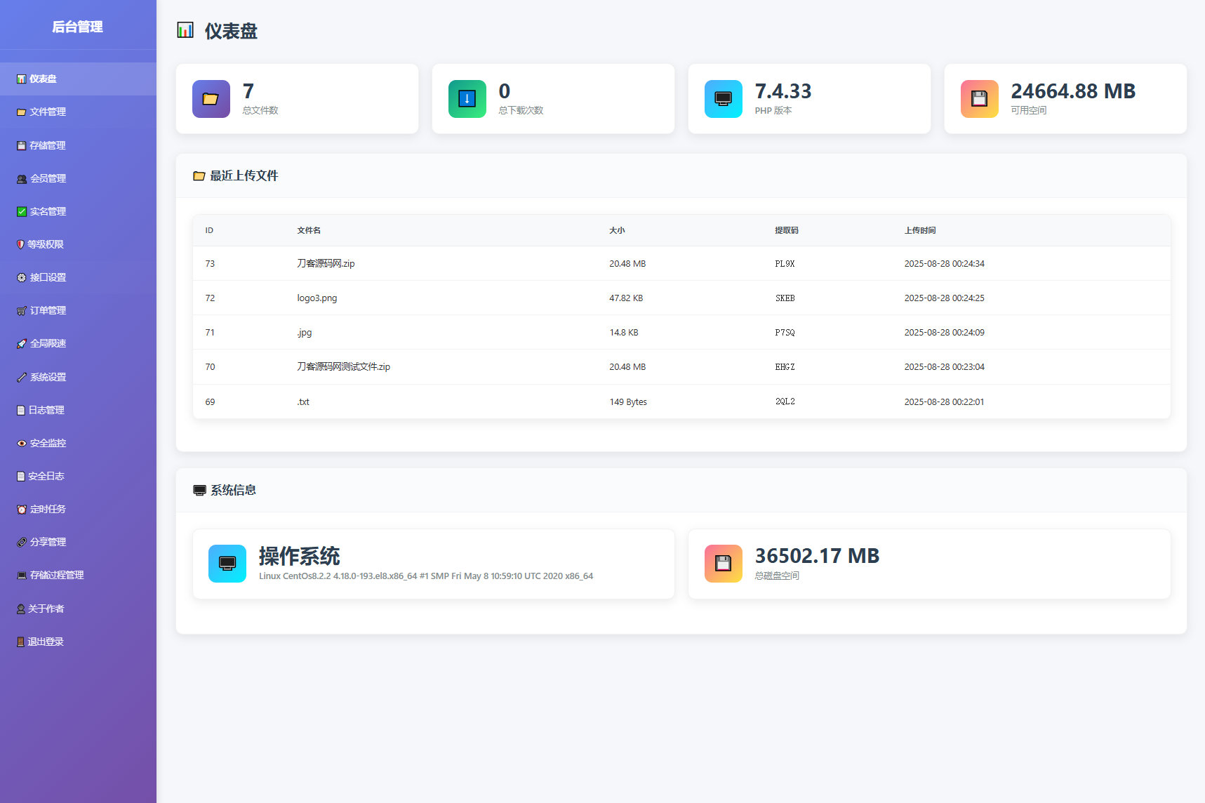9月更新 临时文件快传系统源码 全开源附教程-shxbox省心宝盒