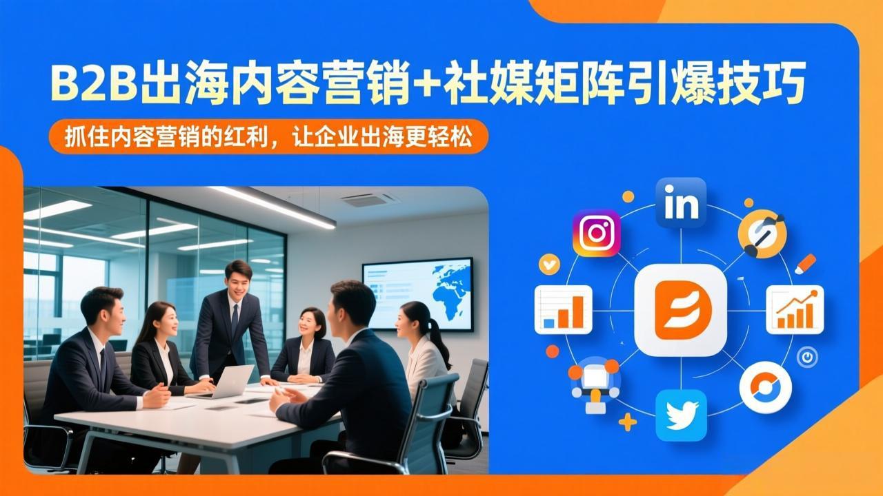 B2B出海内容营销+社媒矩阵引爆技巧：抓住内容营销的红利，让企业出海更轻松-shxbox省心宝盒