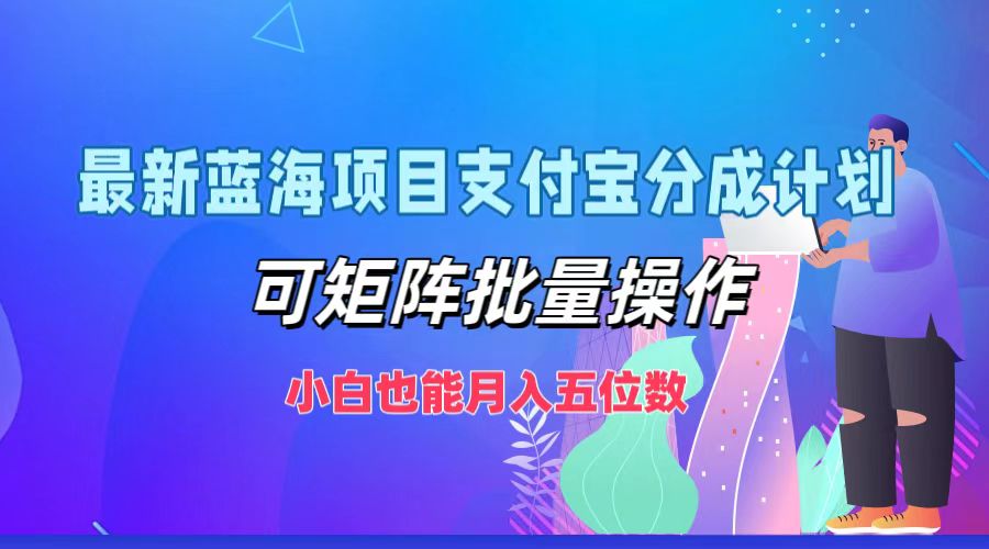 最新蓝海项目支付宝分成计划，可矩阵批量操作，小白也能月入五位数-shxbox省心宝盒