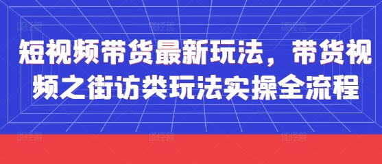 短视频带货最新玩法，带货视频之街访类玩法实操全流程-shxbox省心宝盒