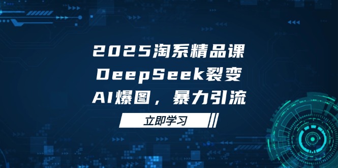 2025 淘系精品课，DeepSeek 裂变，AI 爆图，暴力引流-shxbox省心宝盒