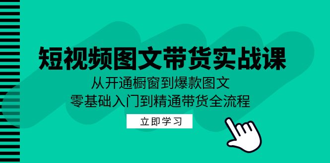 短视频图文带货实战课：从开通橱窗到爆款图文，零基础入门到精通带货-shxbox省心宝盒