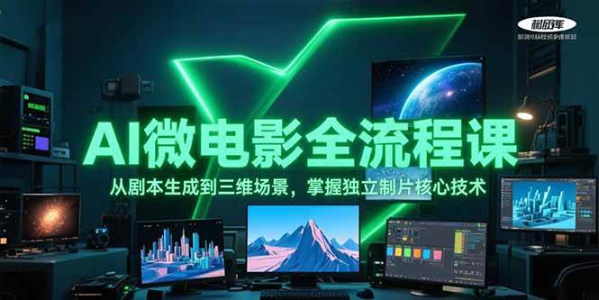 AI微电影全流程课，从剧本生成到三维场景，掌握独立制片核心技术-shxbox省心宝盒