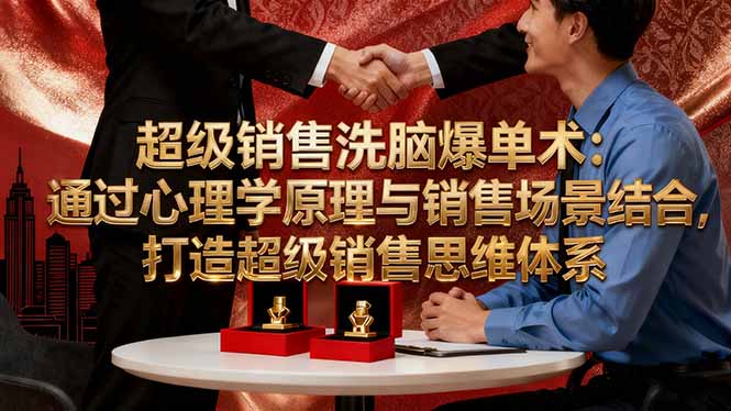 超级销售洗脑爆单术：通过心理学原理与销售场景结合,打造超级销售思维体系-shxbox省心宝盒