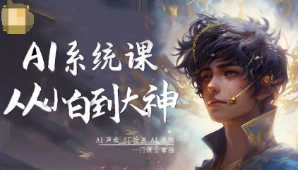 AI系统课程，从小白到大神系统学AI，AI声音-AI绘画-AI视频一门课全掌握-shxbox省心宝盒