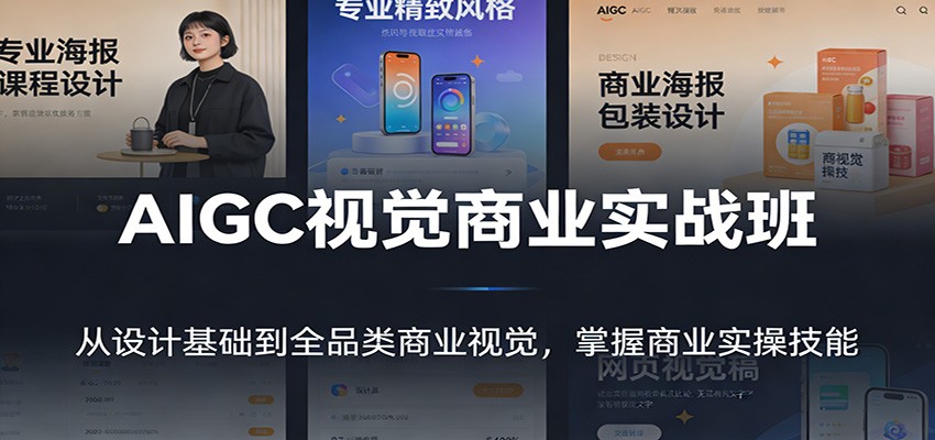 AIGC视觉商业实战班：从设计基础到全品类商业视觉，掌握商业实操技能-shxbox省心宝盒