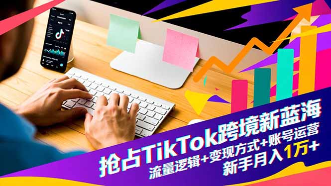 抢占TikTok跨境新蓝海：流量逻辑+变现方式+账号运营，新手月入1万+-shxbox省心宝盒
