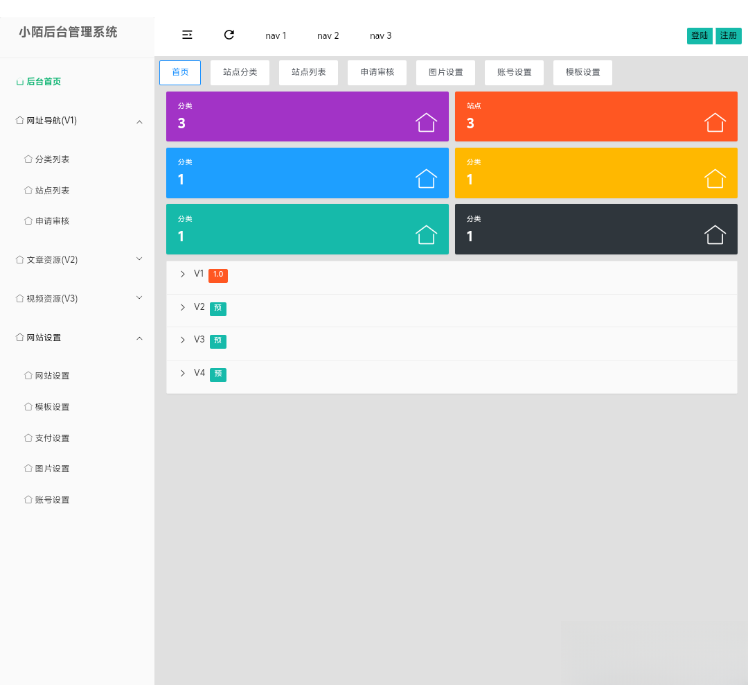 PHP网址导航源码-shxbox省心宝盒