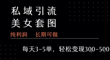 私域卖套图每天3-5单   每单利润99-2张+-shxbox省心宝盒