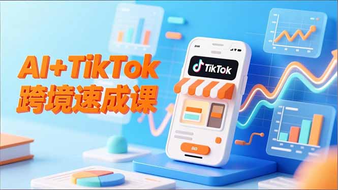 AI+TikTok跨境速成课，智能翻译、店铺定位、流程拆解，7天高效上线运营-shxbox省心宝盒