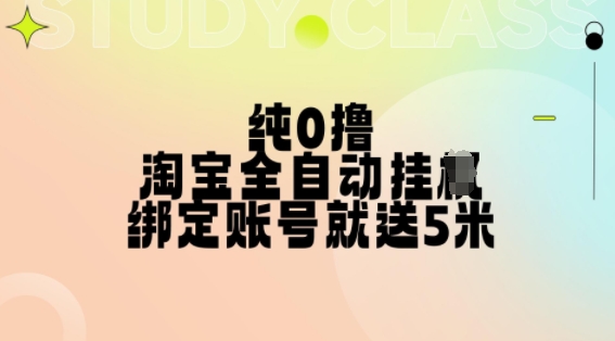 纯0撸,淘宝全自动挂JI,授权登录就得5米,多号多赚【揭秘】-shxbox省心宝盒