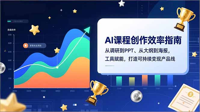AI课程创作效率指南，从调研到PPT、从大纲到海报，工具赋能，打造可持续变现产品线-shxbox省心宝盒