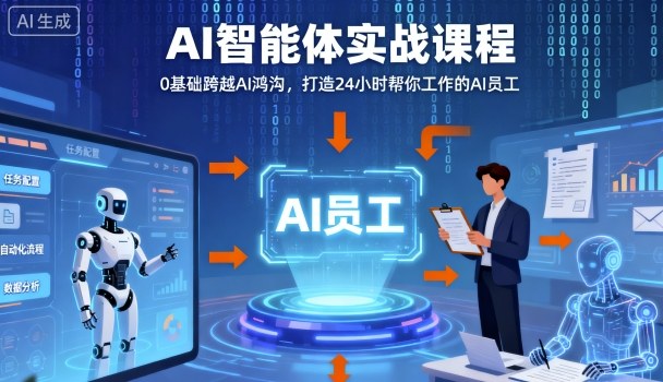Ai智能体实战课程，0基础跨越Ai鸿沟，打造24小时帮你工作的Ai员工，打破常规，以实战定义Ai-shxbox省心宝盒