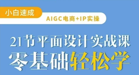 AIGC电商必备实操21节平面设计实战课，教你玩转AI-shxbox省心宝盒