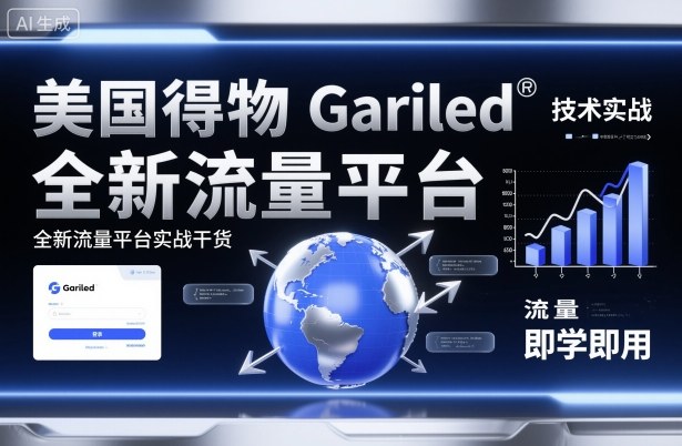 美国得物Gariled技术实战，全新流量平台​实战干货，即学即用-shxbox省心宝盒