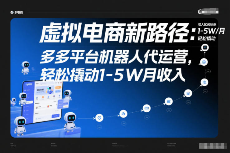 虚拟电商新路径：多多平台机器人代运营，轻松撬动1-5W月收入【揭秘】-shxbox省心宝盒