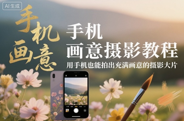 手机画意摄影教程，用手机也能拍出充满画意的摄影大片-shxbox省心宝盒