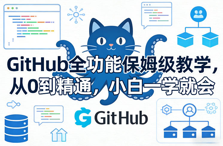 GitHub全功能保姆级教学，从0到精通，小白一学就会-shxbox省心宝盒
