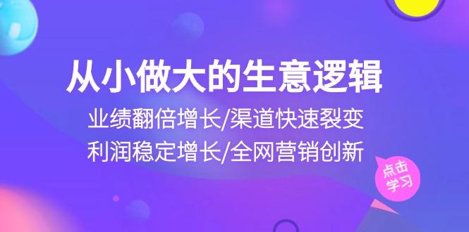 从小做大生意逻辑：业绩翻倍增长/渠道快速裂变/利润稳定增长/全网营销创新-shxbox省心宝盒